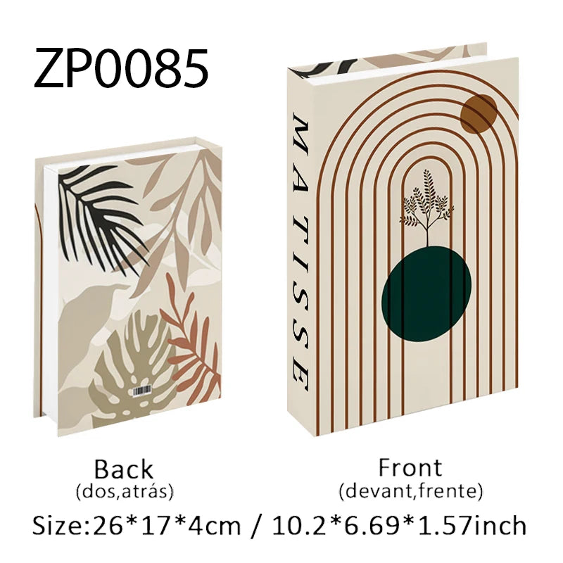 Boho Monet Matisse Luxury Fake Book Storage Box Home Interior Decoration Decorative Books Coffee Table Bedroom Living Room Decor