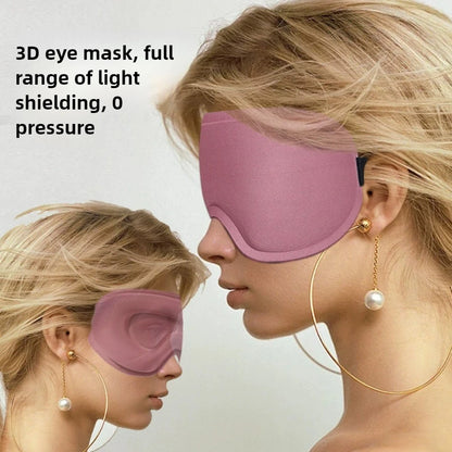 Travel 3D Sleeping Mask Blockout Light Sleep Mask Memory Foam Eyeshade Blindfold Sleep Masker Sleeping Aid Face Mask Eyepatch