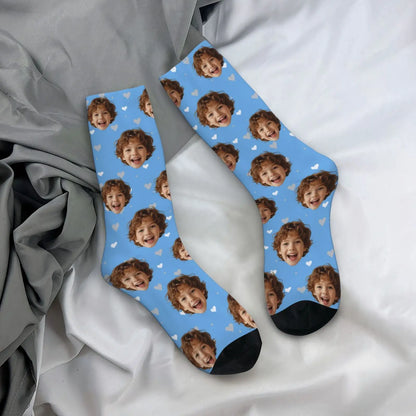 Novelty Custom Face Socks DIY Personalized Photo Custom Socks Crazy Funny Men's Socks Christmas Party Birthday Anniversary Gift