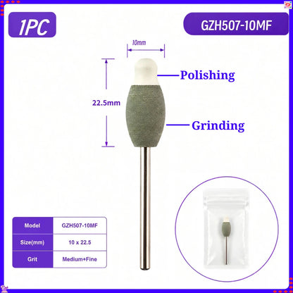 Dental Lab 2-in-1 Grinding Polishing Hand Tool for Pre-Sintered Zirconia Green State Zirconia Restoration Finishing Rotary Tool