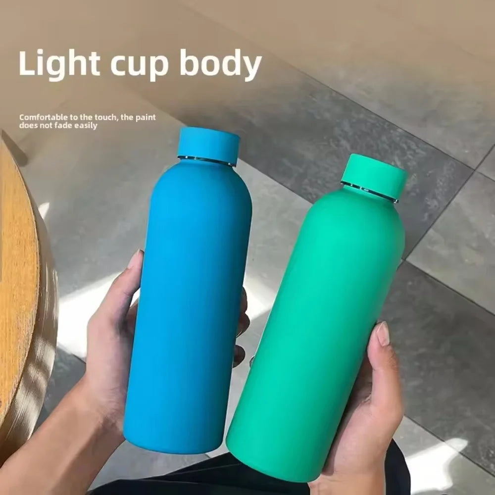 500ML Stainless Steel Thermos Portable Thermos Bottle Small Mouth Travel Mug Warm Keeping Water Bottle Mini Vacuum Flask