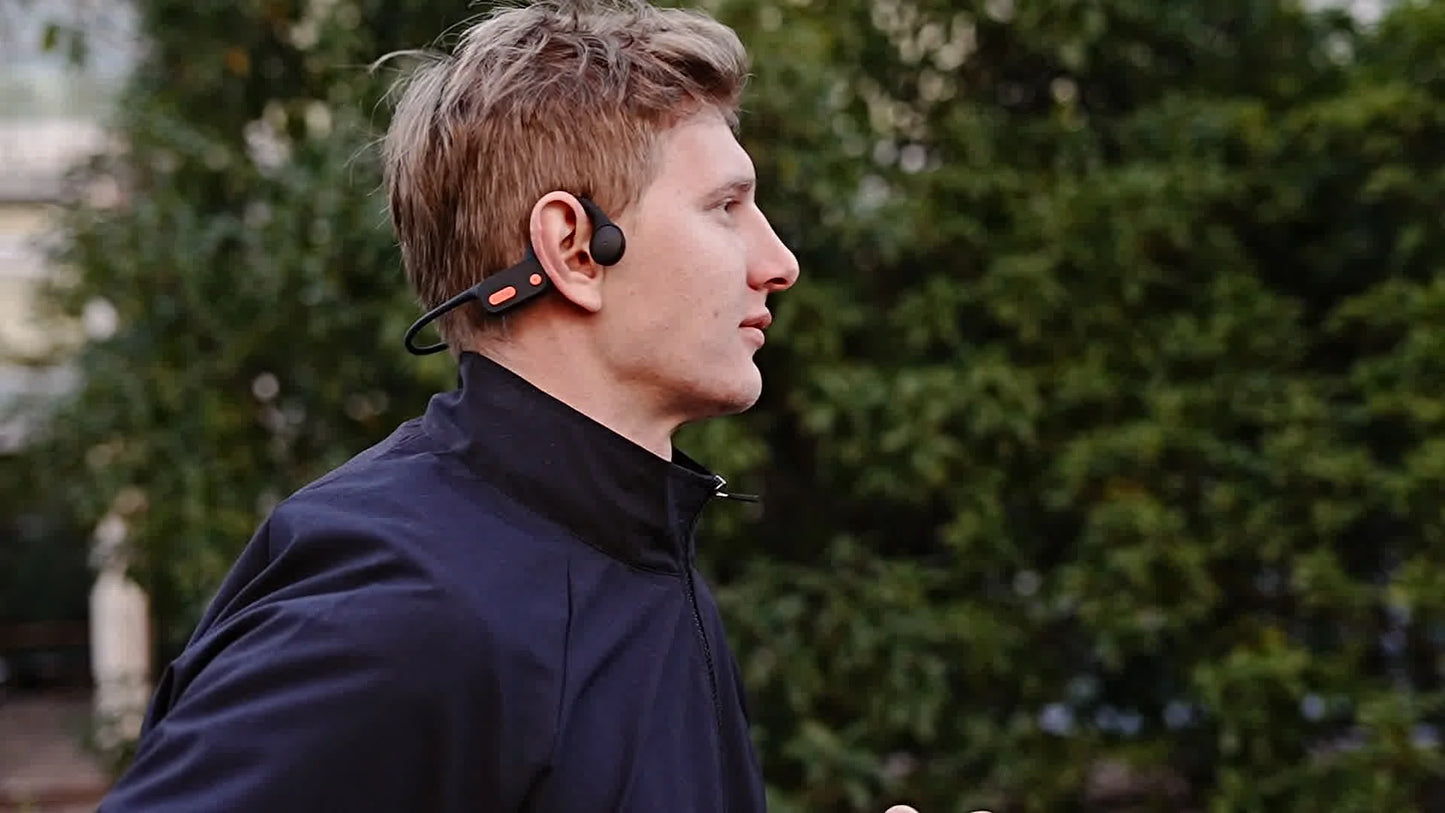 Słuchawki pływackie Tayogo Bone Conduction, Bluetooth 5.3, IP68 Wodoodporne słuchawki douszne MP3 z otwartą konstrukcją do pływania, pamięć 32 GB