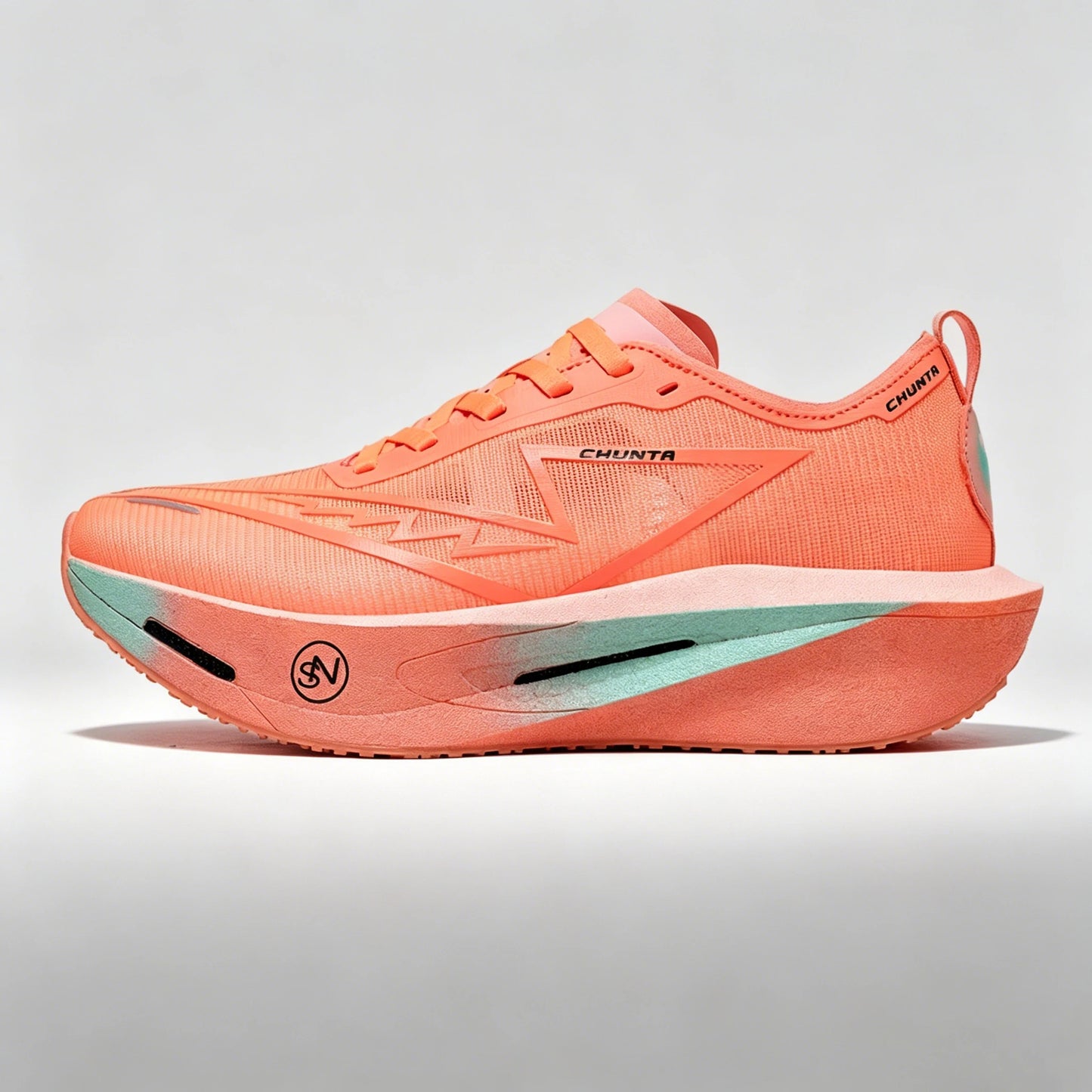 Men's Carbon Plate Breathable Mesh Running Shoes, Women's Marathon Shock-Absorbing and Anti Slip Chunta Sports Shoes