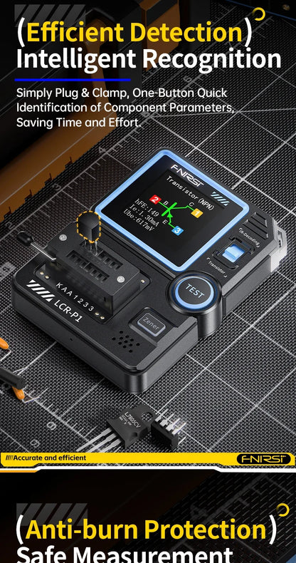 FNIRSI LCR - P1 A Multifunctional Tester for Transistors, Diodes, Capacitance, Resistance, LCR and ESR Measurements