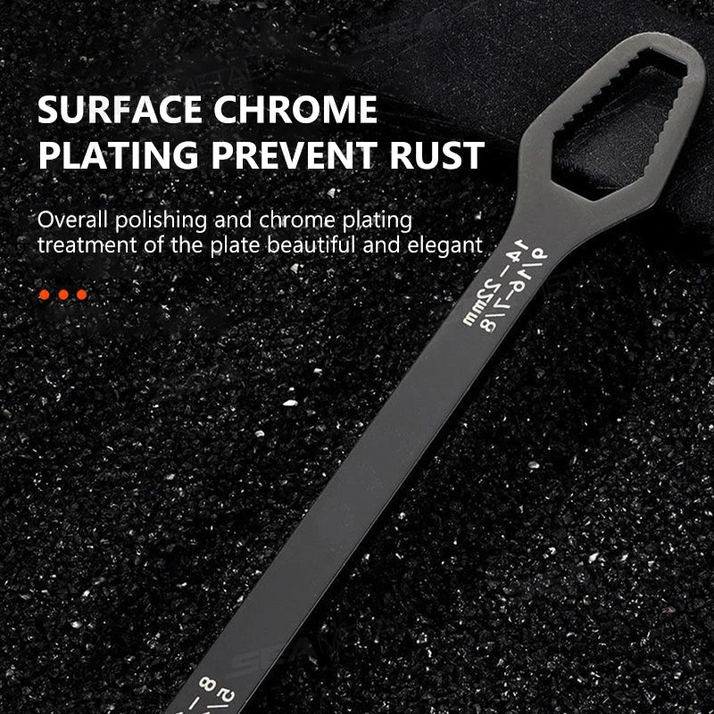 SEAMETAL 3-17mm 8-24mm Universal Torx Wrench Self-tightening Adjustable Glasses Wrench Board Double-head Torx Spanner Hand Tools