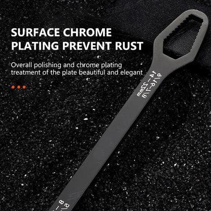 SEAMETAL 3-17mm 8-24mm Universal Torx Wrench Self-tightening Adjustable Glasses Wrench Board Double-head Torx Spanner Hand Tools