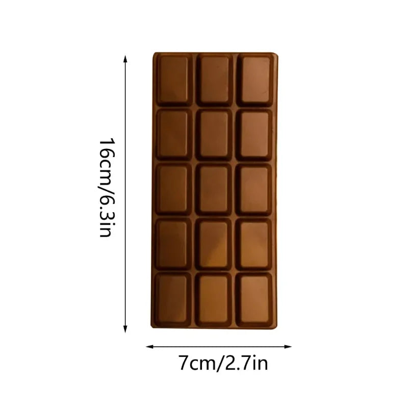 Big Chocolate Bar Extrusion Toy Simulates Food Play, Slow Soft Rebound and Decompression Relaxation Toy Party Gift. Squeeze Toys