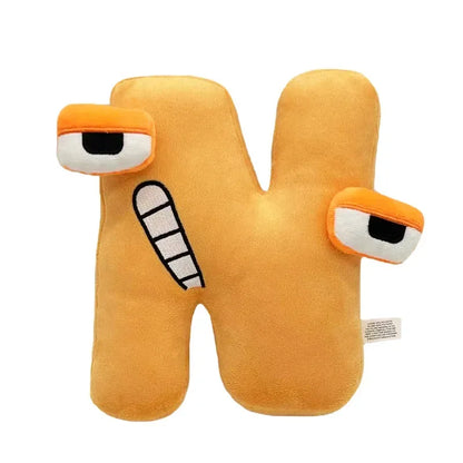 T Alphabet Lore Plush Toys Anime Doll Kawaii 26 English Letters Stuffed Toys Kids Enlightenment Montessori Plush Toy Doll Gifts