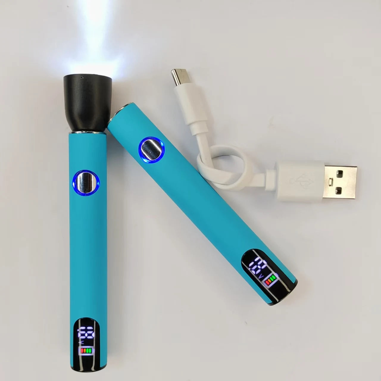 5 PCS LED 510 Thread Battery 500mAh Cart Pen Adjustable Voltage Portable Electric Soldering Iron Welding