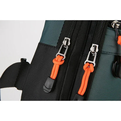Portable Waterproof Men’s Chest Bag, Lightweight Crossbody Backpack, Black Army Green Lake Green Optional for Outdoor Daily Use