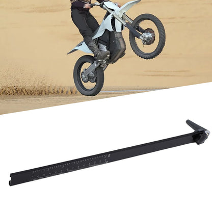 Rear Shock Sag Measurement Tool Sliding Sag Scale Sturdy Metal Rear Suspension Sag Measurement Tool for Most Dirt Bikes