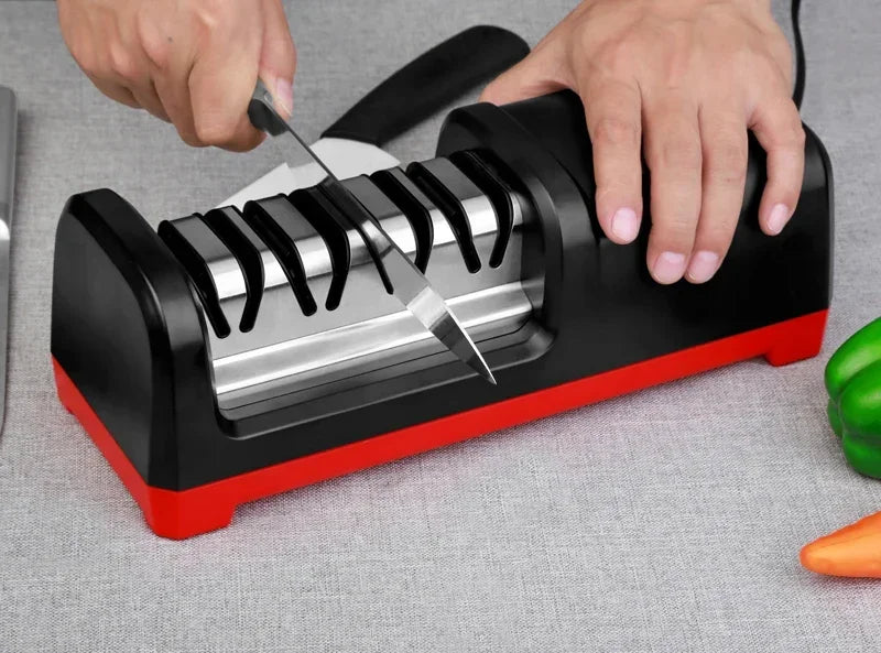 TAIDEA  Professional Electric Knife Sharpener EU PLUG Grit 360/600/1000# and Polishing Sharpening Stone GrindStone Power18W
