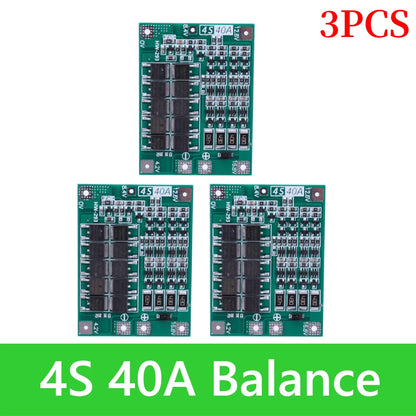 BMS 3S/4S 5A 10A 20A 25A 40A 60A Płytka zabezpieczająca ładowarkę do akumulatorów litowo-jonowych 18650 do wiertarki 12 V z funkcją wzmocnienia/balansu
