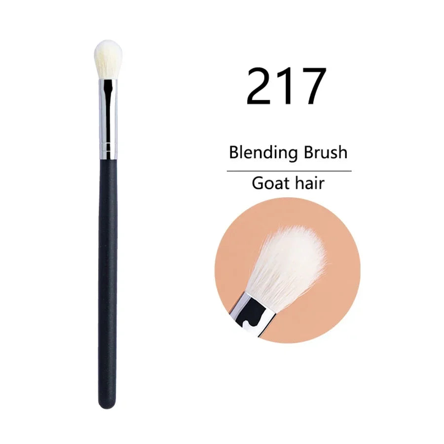 Makeup Eyeshadow Brushes Flat Eye Shadow Shader Crease Blending Brushes Goat Hair Eye Shadow Liquid Cream Powder Make Up Tool