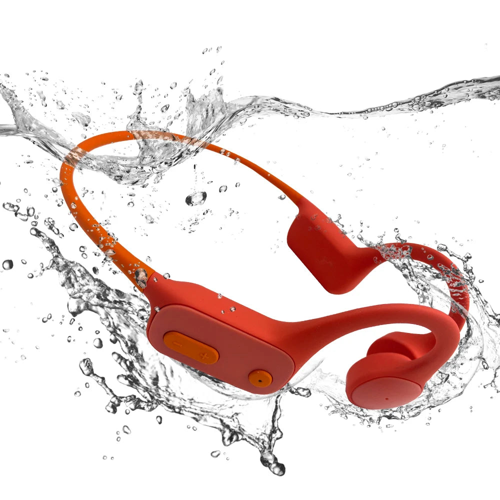 Słuchawki pływackie Tayogo Bone Conduction, Bluetooth 5.3, IP68 Wodoodporne słuchawki douszne MP3 z otwartą konstrukcją do pływania, pamięć 32 GB