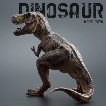 Large-Sized Tyrannosaurus Rex Dinosaur Model Realistic Solid Rubber Hand Puppet Jurassic Figurine - Decorative Gift for Kids And