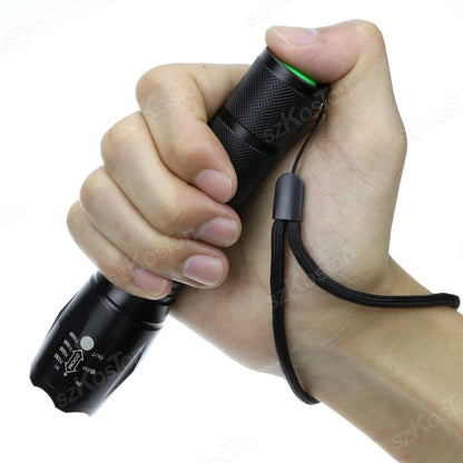 Portable XML T6 LED Flashlight Telescopic Tactical Lanterna Flashlight Multifunctional Zoomable Waterproof Outdoor Camping Bike