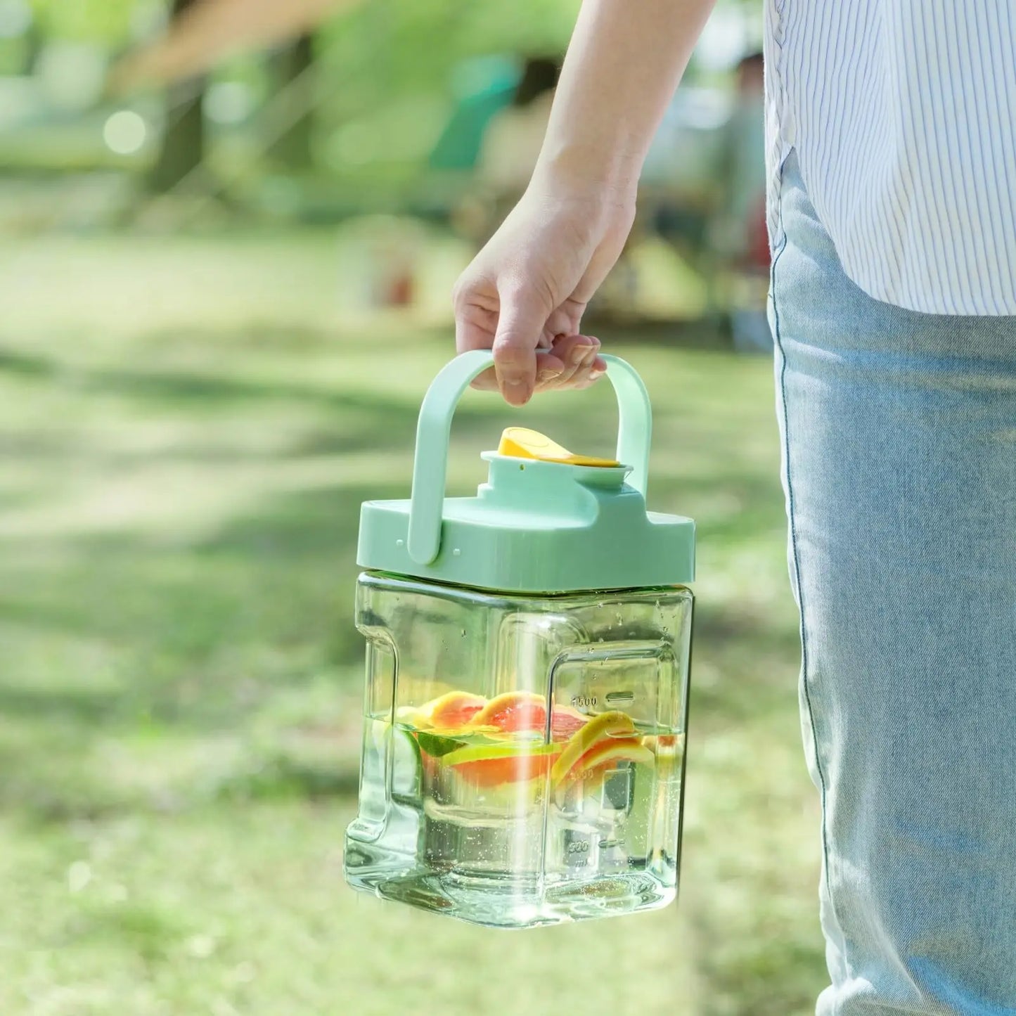 2.3/3.5l Refrigerator Cold Water Bottle With Faucet Large Iced Beverage Dispenser Beverage Juice Dispenser Kitchen Drinkware
