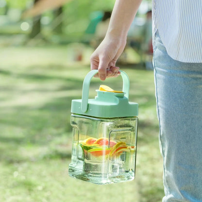2.3/3.5l Refrigerator Cold Water Bottle With Faucet Large Iced Beverage Dispenser Beverage Juice Dispenser Kitchen Drinkware