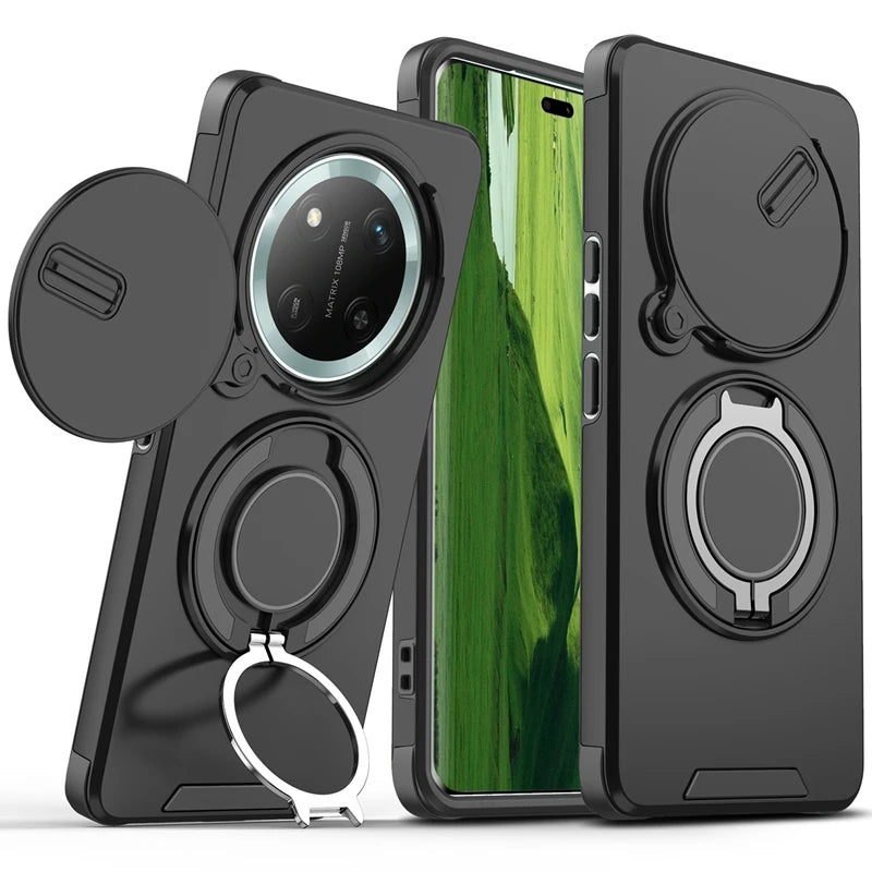 For Honor Magic7 Lite 5G Case Magnetic Holder Ring Shockproof Armor Phone Cover For Honor Magic 7 Lite Camera Protection Fundas