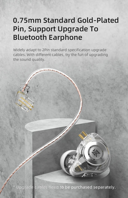 KZ EDX pro Earphones Bass In Ear Monitor Headphones Sport Noise Cancelling HIFI Headset New Arrival!