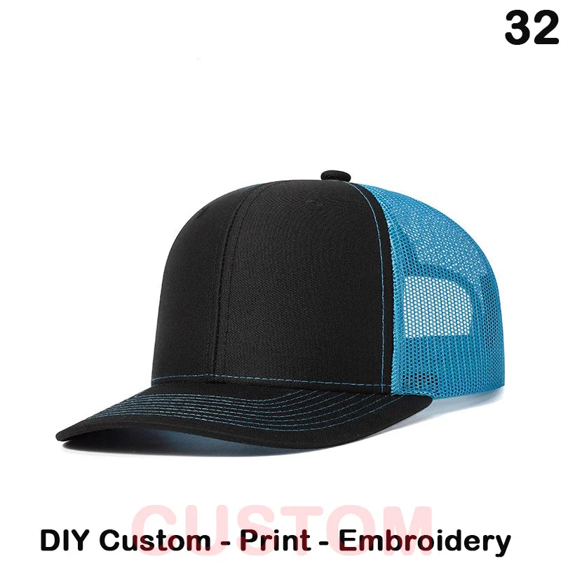 Fedoryn Custom Embroidery Baseball Cap for Men and Women DIY Design Mesh Cap LOGO Print Hat Quality Truck Hat Wholesale Unisex