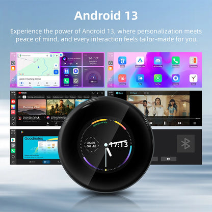 Ai Box 4+64GB 2026 Wireless Android Auto For Apple CarPlay WiFi Plug And Play Adapter Smart AI Box with Youtube Netflix TikTok