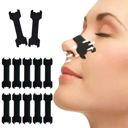 60/30/10/1PC Black Nose Strips Extra Strength Nasal Strips Better Sleeping Non-Invasive Anti Snoring Strips for Adult and Child