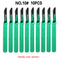 Aseptic Disposable 10# Round Head 10 Scalpels, 11 Point Scalpels For Surgical Skin, Laboratory Anatomy, Carving And Craft Hobby