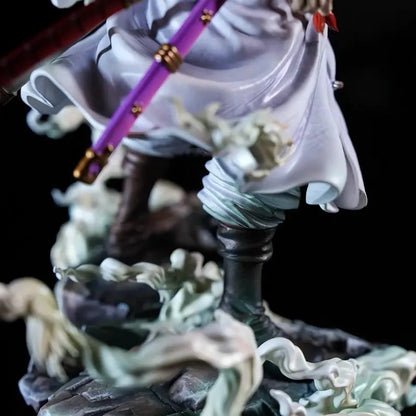 New One Piece Anime Zoro Double Headed Nika Statue Handmade Figure Model Anime Fashion Play Peripheral Ornaments Gift