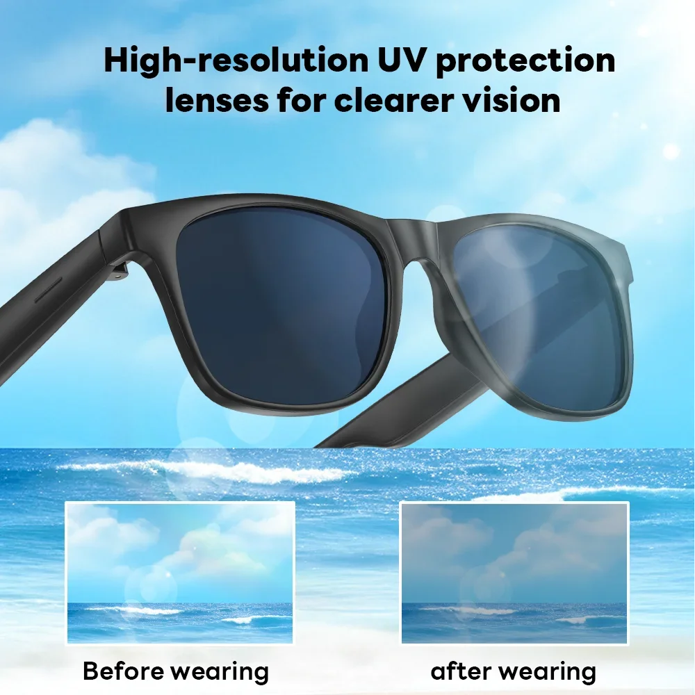 OnePlus AI Smart Wireless Glasses 8K Bluetooth Sunglasses Remote Touch Control Photo Camera Recording Voice Assistant Translator