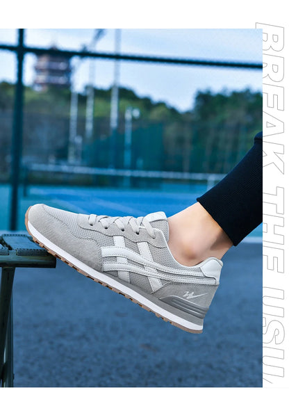 Double Star Training Walking Shoes, Breathable Mesh Sports Shoes, Versatile Fashion Trendy Men's Shoes