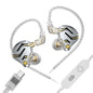 KZ ZS12 PRO 2 Flagship-Grade HiFi IEM Headphones Super-Linear 5BA+1DD Hybrid Detachable Cable Gaming Earphones for Audiophile