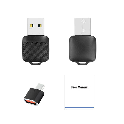 2 in 1 Wired to Wireless Car CarPlay Adapter Android Auto AI Box Plug & Used for OEM Wired CarPlay AA Navigation System