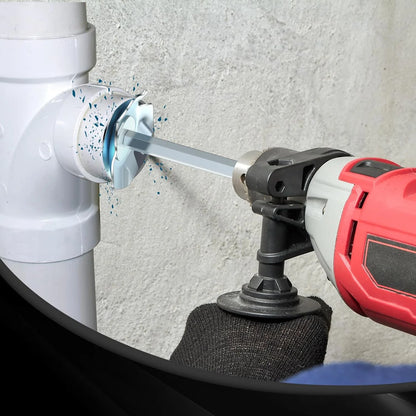 PVC Fitting Socket Saver Pipe Conduit Reamer Cutter Tool Sturdy Plumbing Fitting Saver for 1/2inch Variable Speed Power Drill