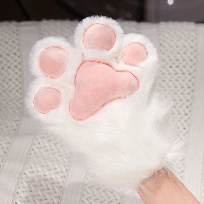 Fursuit Paw Gloves Boots Giant Wearable Wing Accessories Plush Toys Furry Cosplay Cat Bear Shoes Cute Fluffy Animal Manga Party