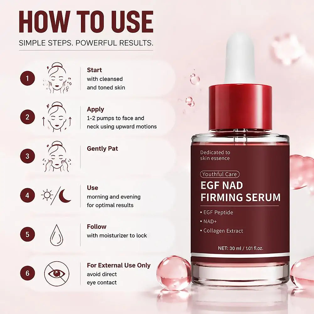 Firming Essence 30ml Facial Care Lifting Firming Essence Oil Plumping Radiance Boosting Serum Skin Elasticity & Firmness 1pcs