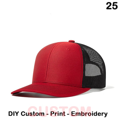 Fedoryn Custom Embroidery Baseball Cap for Men and Women DIY Design Mesh Cap LOGO Print Hat Quality Truck Hat Wholesale Unisex
