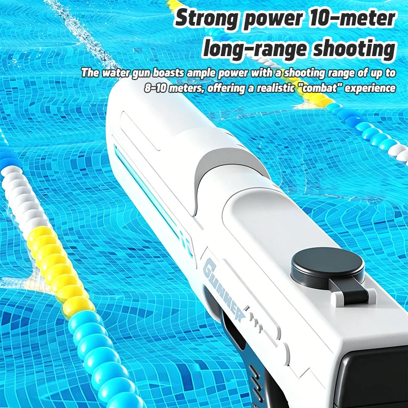 2026 New Pulse Electric Water Gun Fully Automatic Large Capacity Continuous Shooting Children's Beach Water Gun Party Toy