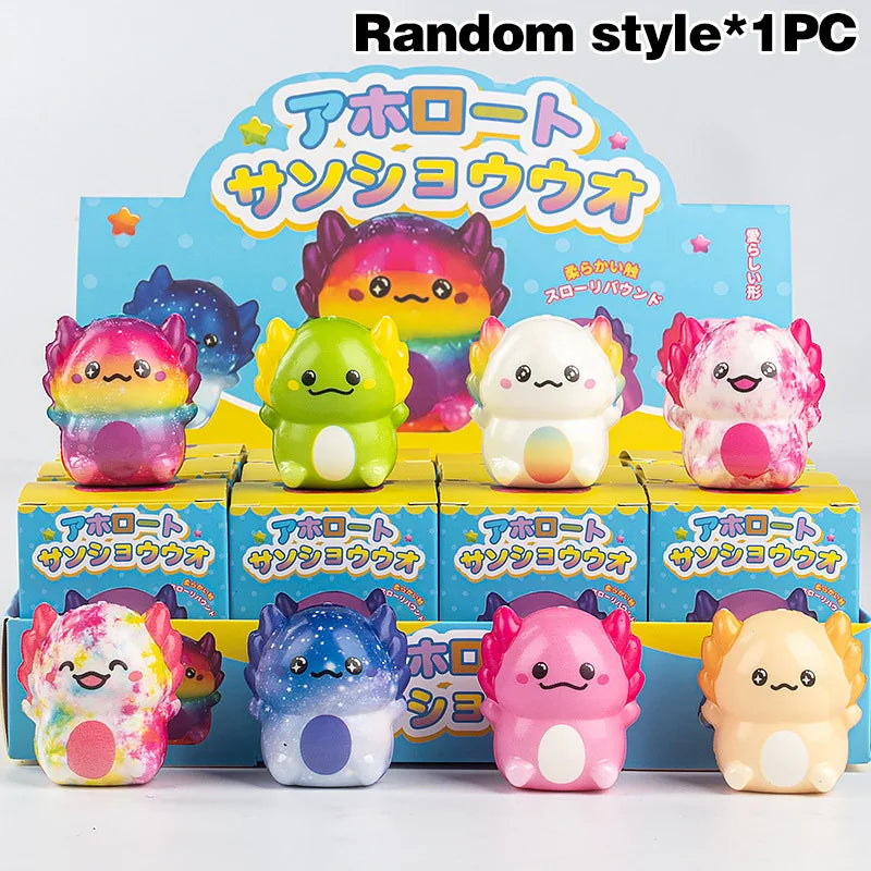 Funny Desktop Ornament Random Squishy Simulation Food Pizza Capybara Stress Ball Accessories Anti-stress Fidget Desk Decoration
