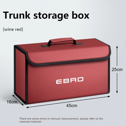 For EBRO S400 S700 S800 2025 Car Trunk Storage Box Organizer Foldable Stowing Tidying Bag Car Interior Storage Accessories