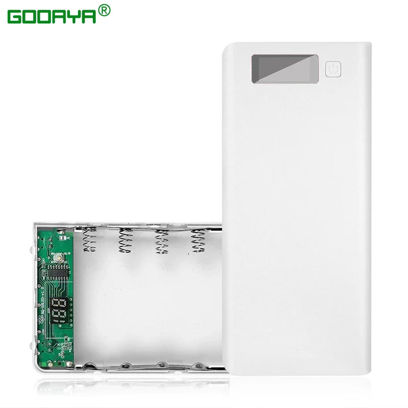 8*18650 Battery Holder Dual USB Power Bank Battery Box Mobile Phone Charger DIY Shell Case Charging Storage Case For Xiaomi