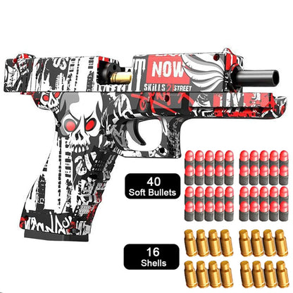 Desert Eagle Best Toy Gun For Kids Toy Pistol Boys Birthday Gift 16 Shells + 40 Darts Model Shooting Game
