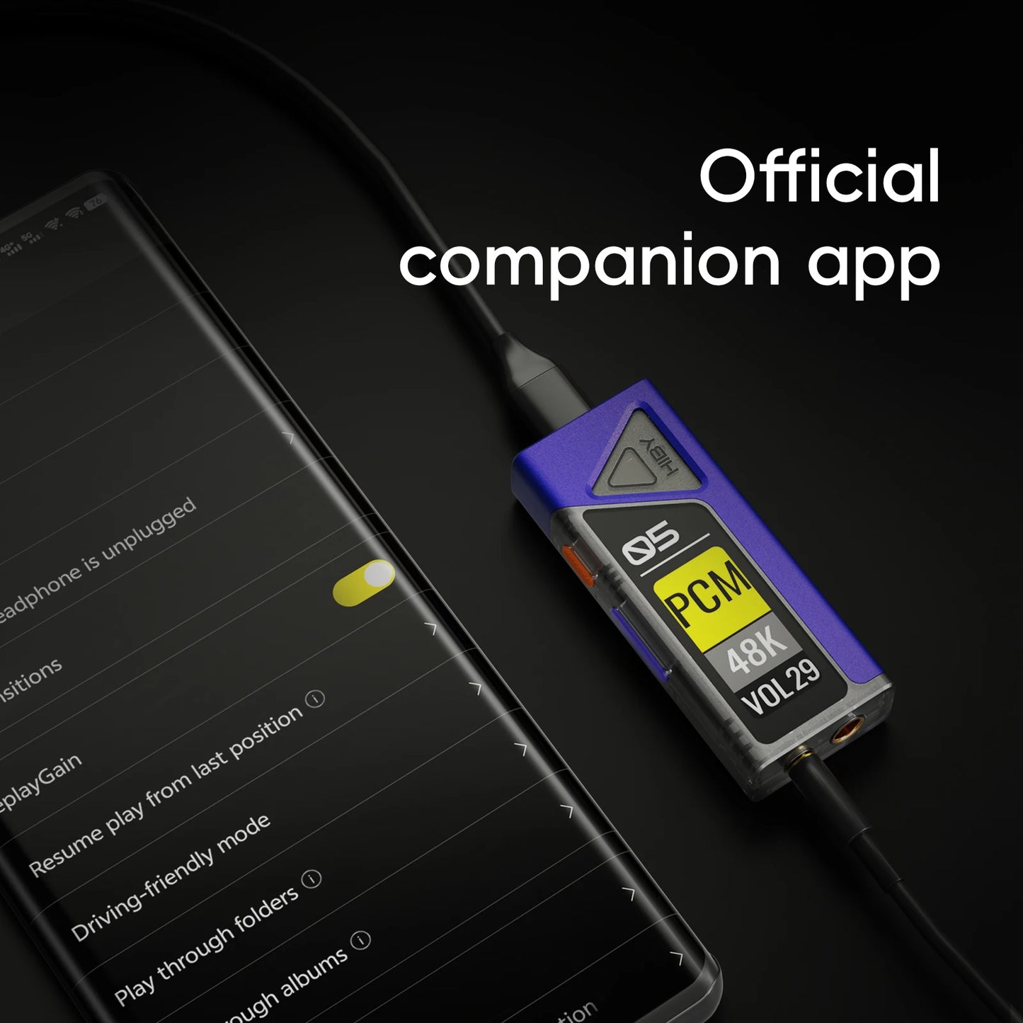 HiBy FC5 HiFi USB DAC Headphone AMP Dual flagship CS43198 DACs Dual SGM8261-5 Amplifiers DSD512 PCM 768kHz/32bit MQA 8x 245mW