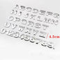 3D Metal 45mm 25mm DIY Letters Alphabet Emblem Decals Numbers Chrome Labeling Car Sticker Trunk Logo Digital Badge Accessories