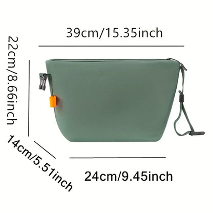 2026 Solid Color Storage Bag Japanese Large Capacity Lunch Bag Portable Thick Aluminum Foil Insulation Handheld Work Lunch Box