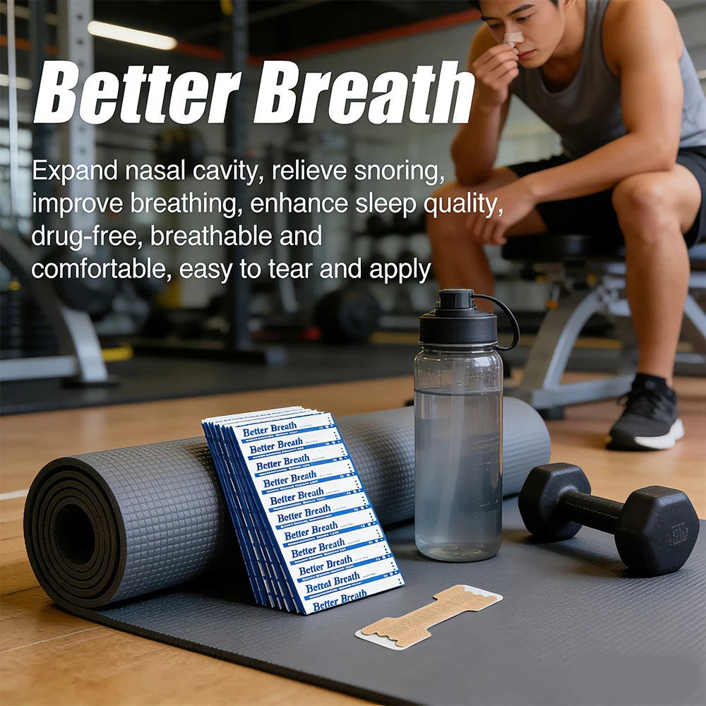 300/200/100PCS Breath Nasal Strips Sleep Aid Device Easier Breathing Nose Patch for Better Sleep Snoring Aid