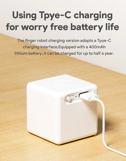 New Tuya Bluetooth Smart Touch Fingerbot Plus USB Charge Version Switch Button Pusher Arm Fingerbot Via Alice Alexa Google Home