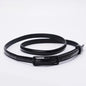 Children Candy Color Belts 1.2cm Super-thin PU Belts Simple Solid Color Lightweight Belts Summer Apparel Accessories