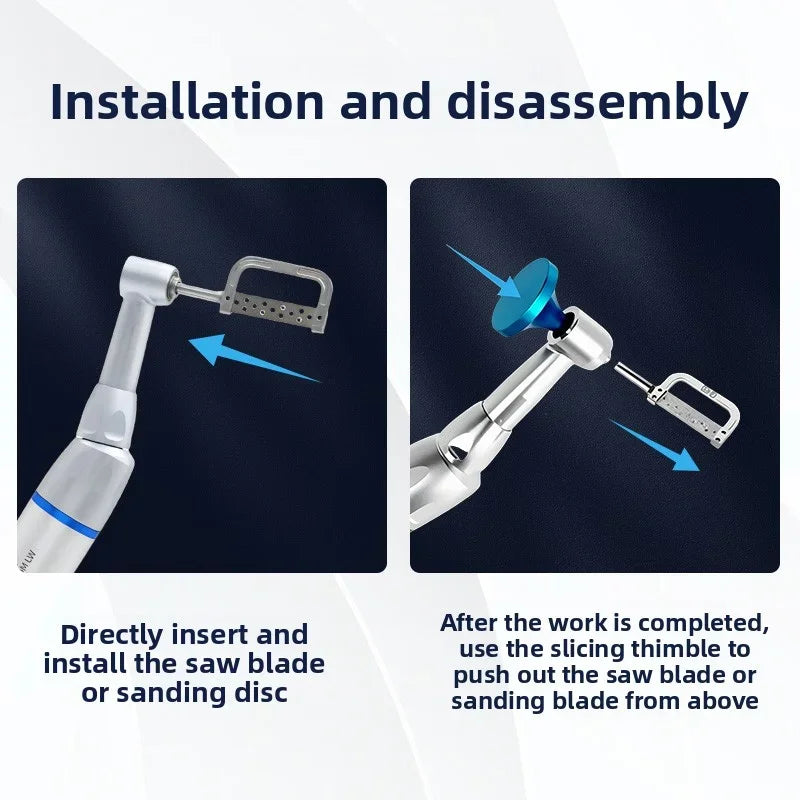 Dental 1∶1 Contra Angle Handpiece Orthodontic IPR System Interproximal Enamel Reduction Reciprocating Stripping Kit with Stri